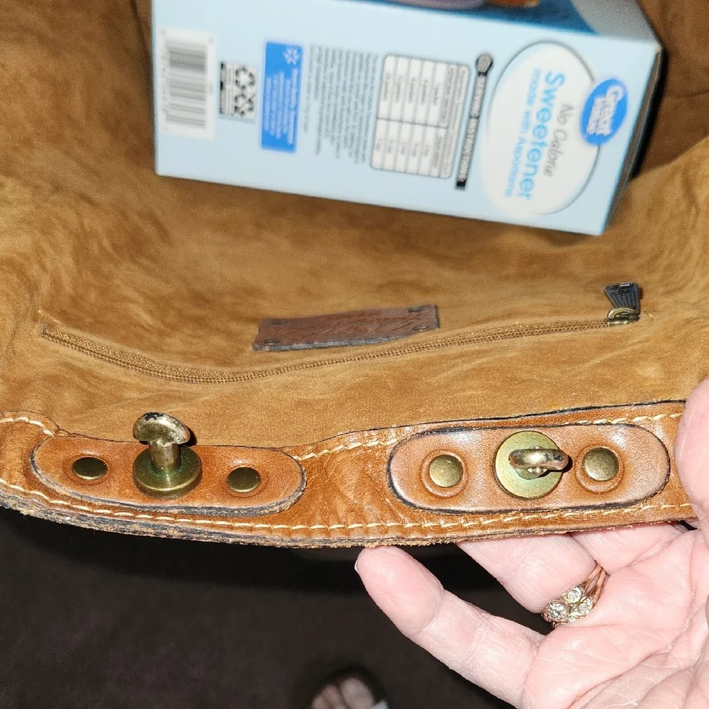 Patricia Nash Tan Leather Tote with Timeless Design